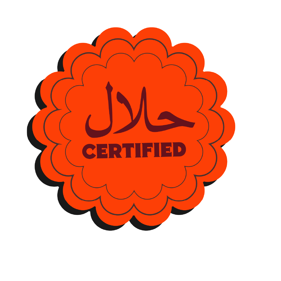Nad Delivers Halal Certified brand sticker
